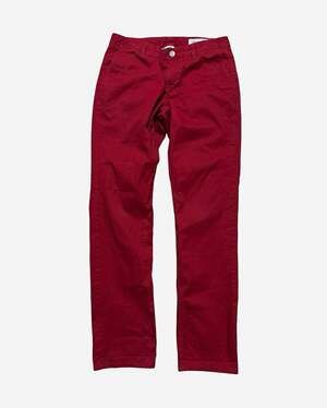 Bonobos Washed Chinos Mens 28W Red Slim Straight Cotton Twill Chino Pants